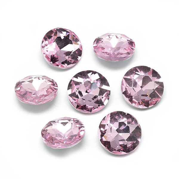 PandaHall Pointed Back Glass Rhinestone Cabochons, Back Plated, Faceted, Flat Round, Pearl Pink, 14x5.8mm Glass Rhinestone Flat Round Pink
PandaHall Pointed Back Glass Rhinestone Cabochons, Back Plated, Faceted, Flat Round, Pearl Pink, 14x5.8mm Glass Rhinestone Flat Round Pink