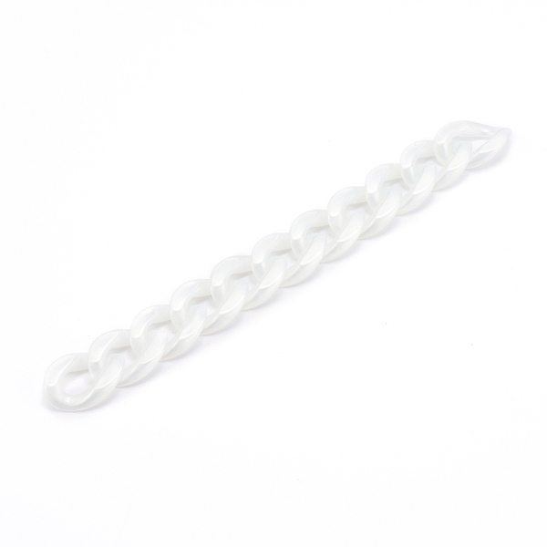 PandaHall Handmade Opaque Acrylic Curb Chains, Twisted Link Chain, Creamy White, 23x16.5x4mm, about 39.37 inch(1m)/strand Acrylic
PandaHall Handmade Opaque Acrylic Curb Chains, Twisted Link Chain, Creamy White, 23x16.5x4mm, about 39.37 inch(1m)/strand Acrylic