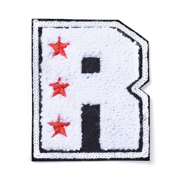 PandaHall Computerized Embroidery Cloth Sew On Patches, Costume Accessories, Appliques, Letter R with Star, White, 95x79x2mm Cloth Letter R...
PandaHall Computerized Embroidery Cloth Sew On Patches, Costume Accessories, Appliques, Letter R with Star, White, 95x79x2mm Cloth Letter R...