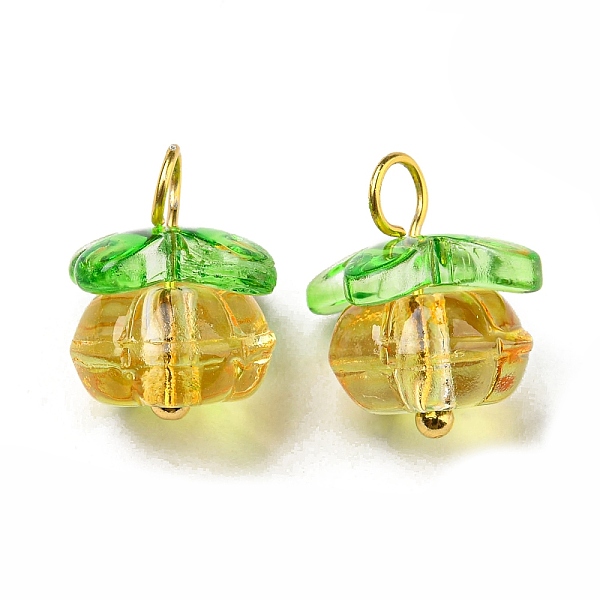 PandaHall Handmade Lampwork Charms, with Golden Brass Findings, Pumpkin with Leaf Charm, Light Khaki, 13.5~14x12mm, Hole: 2.5~3mm...
PandaHall Handmade Lampwork Charms, with Golden Brass Findings, Pumpkin with Leaf Charm, Light Khaki, 13.5~14x12mm, Hole: 2.5~3mm...
