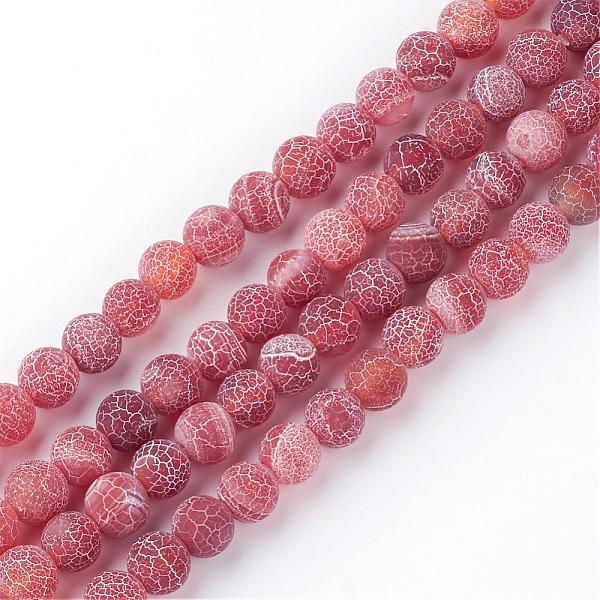 PandaHall Natural Fire Crackle Agate Bead Strands, Frosted, Dyed, Round, Indian Red, 6mm, Hole: 1.5mm, about 63pcs/strand, 15.7 inch Fire...
PandaHall Natural Fire Crackle Agate Bead Strands, Frosted, Dyed, Round, Indian Red, 6mm, Hole: 1.5mm, about 63pcs/strand, 15.7 inch Fire...
