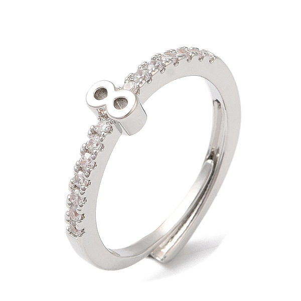 PandaHall Rack Plating Brass Clear Cubic Zirconia Number 8 Adjustable Rings for Women, Cadmium Free & Lead Free, Long-Lasting Plated...
PandaHall Rack Plating Brass Clear Cubic Zirconia Number 8 Adjustable Rings for Women, Cadmium Free & Lead Free, Long-Lasting Plated...