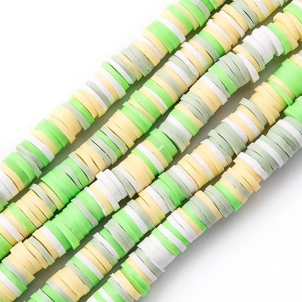 PandaHall Handmade Polymer Clay Beads Strands, for DIY Jewelry Crafts Supplies, Heishi Beads, Disc/Flat Round, Spring Green, 6x0.5~1mm, Hole...
PandaHall Handmade Polymer Clay Beads Strands, for DIY Jewelry Crafts Supplies, Heishi Beads, Disc/Flat Round, Spring Green, 6x0.5~1mm, Hole...