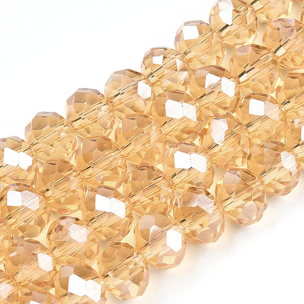PandaHall Electroplate Glass Beads Strands, Pearl Luster Plated, Faceted, Rondelle, Peru, 3x2mm, Hole: 0.8mm, about 145~150pcs/strand..., Brown
PandaHall Electroplate Glass Beads Strands, Pearl Luster Plated, Faceted, Rondelle, Peru, 3x2mm, Hole: 0.8mm, about 145~150pcs/strand..., Brown
