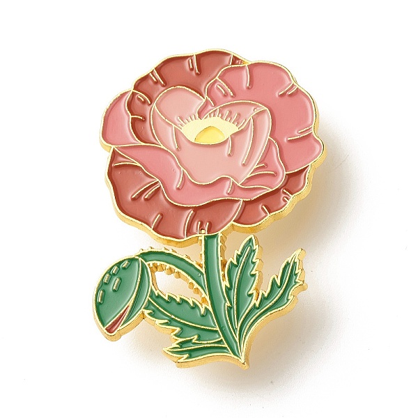 PandaHall Peony Flower Enamel Pin, Dainty Flower Iron Enamel Brooch for Backpack Clothes, Golden, Salmon, 45x31x9.5mm Iron Red
PandaHall Peony Flower Enamel Pin, Dainty Flower Iron Enamel Brooch for Backpack Clothes, Golden, Salmon, 45x31x9.5mm Iron Red