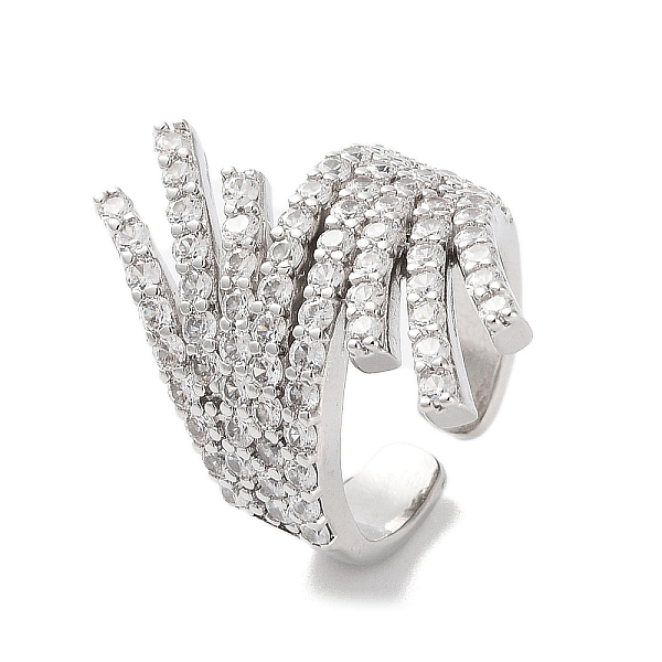 PandaHall Rack Plating Brass Micro Pave Cubic Zirconia Cuff Rings, Long-Lasting Plated for Women, Lead Free & Cadmium Free, Platinum, US...
PandaHall Rack Plating Brass Micro Pave Cubic Zirconia Cuff Rings, Long-Lasting Plated for Women, Lead Free & Cadmium Free, Platinum, US...