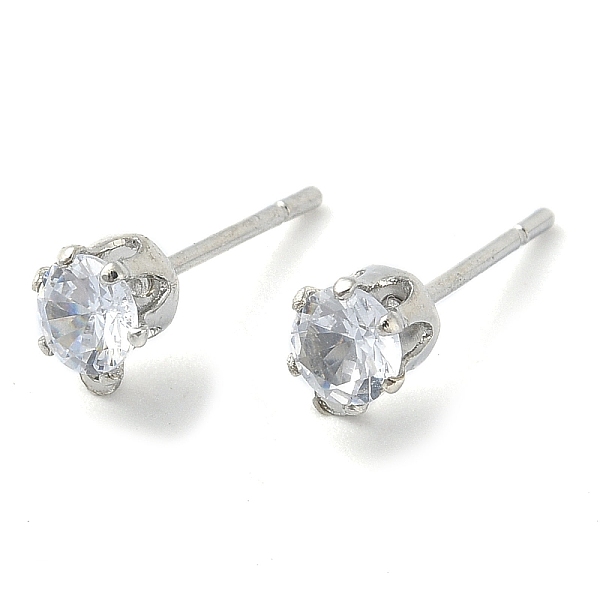 PandaHall Brass Stud Earring Findings, with Rhinestone and 925 Sterling Silver Pin, with Horizontal Loops, Platinum, 6x4.5mm, Hole: 0.6mm..., Clear
PandaHall Brass Stud Earring Findings, with Rhinestone and 925 Sterling Silver Pin, with Horizontal Loops, Platinum, 6x4.5mm, Hole: 0.6mm..., Clear
