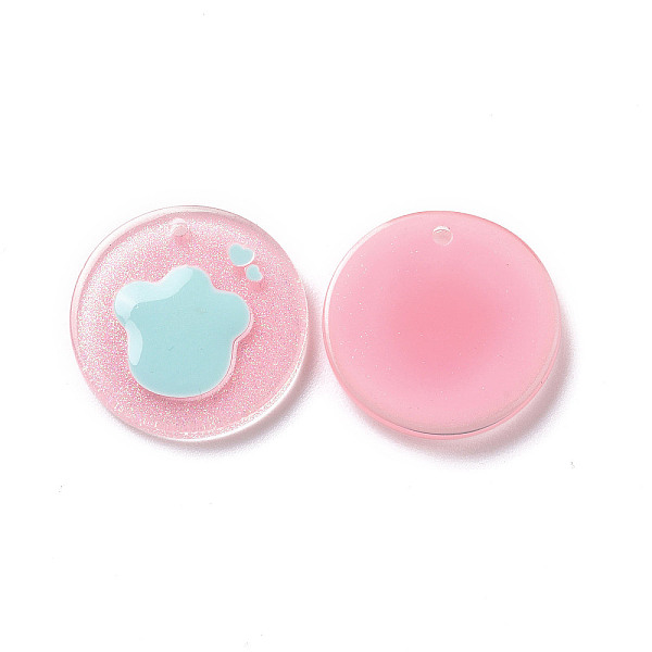 PandaHall Acrylic Pendants, with Enamel and Glitter Powder, Flat Round with Paw Print Pattern, Pearl Pink, 19.5x2mm, Hole: 1.5mm Acrylic Paw...
PandaHall Acrylic Pendants, with Enamel and Glitter Powder, Flat Round with Paw Print Pattern, Pearl Pink, 19.5x2mm, Hole: 1.5mm Acrylic Paw...
