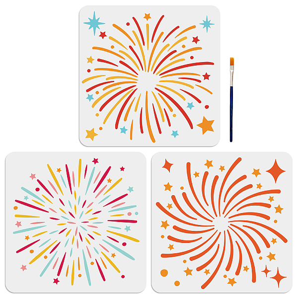 PandaHall MAYJOYDIY US 1 Set PET Hollow Out Drawing Painting Stencils, for DIY Scrapbook, Photo Album, with 1Pc Art Paint Brushes, Firework...
PandaHall MAYJOYDIY US 1 Set PET Hollow Out Drawing Painting Stencils, for DIY Scrapbook, Photo Album, with 1Pc Art Paint Brushes, Firework...