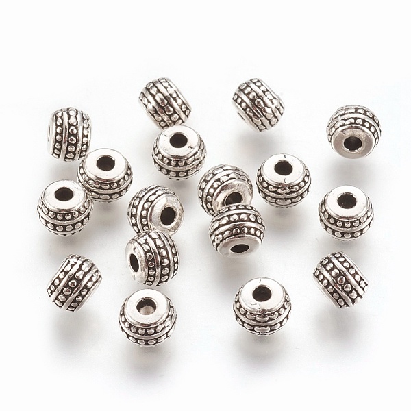 PandaHall Tibetan Style Alloy Spacer Beads, Rondelle, Lead Free & Cadmium Free, Antique Silver, 7mm, Hole: 1mm Alloy Round
PandaHall Tibetan Style Alloy Spacer Beads, Rondelle, Lead Free & Cadmium Free, Antique Silver, 7mm, Hole: 1mm Alloy Round
