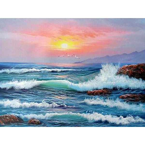 PandaHall DIY Beach Theme Sunset Scenery Diamond Painting Kits, Including Canvas, Resin Rhinestones, Diamond Sticky Pen, Tray Plate and Glue...
PandaHall DIY Beach Theme Sunset Scenery Diamond Painting Kits, Including Canvas, Resin Rhinestones, Diamond Sticky Pen, Tray Plate and Glue...