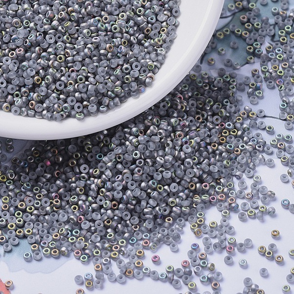 PandaHall MIYUKI Round Rocailles Beads, Japanese Seed Beads, 11/0, (RR4557) Vitrail Matte, 2x1.3mm, Hole: 0.8mm, about 5500pcs/50g Glass..., Gray
PandaHall MIYUKI Round Rocailles Beads, Japanese Seed Beads, 11/0, (RR4557) Vitrail Matte, 2x1.3mm, Hole: 0.8mm, about 5500pcs/50g Glass..., Gray
