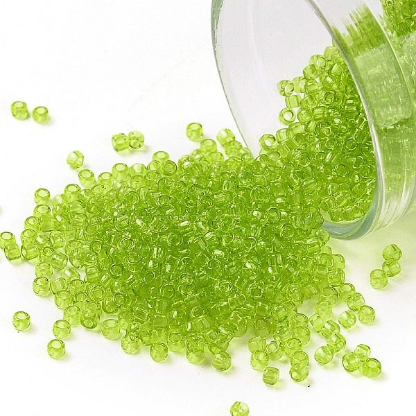 PandaHall TOHO Round Seed Beads, Japanese Seed Beads, (4) Transparent Lime Green, 15/0, 1.5mm, Hole: 0.7mm, about 3000pcs/10g Glass Green
PandaHall TOHO Round Seed Beads, Japanese Seed Beads, (4) Transparent Lime Green, 15/0, 1.5mm, Hole: 0.7mm, about 3000pcs/10g Glass Green