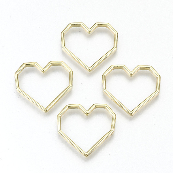 PandaHall Rack Plating Alloy Linking Rings, Cadmium Free & Nickel Free & Lead Free, Heart, Light Gold, 20.5x22x2mm, Inner Diameter: 14x19mm...
PandaHall Rack Plating Alloy Linking Rings, Cadmium Free & Nickel Free & Lead Free, Heart, Light Gold, 20.5x22x2mm, Inner Diameter: 14x19mm...