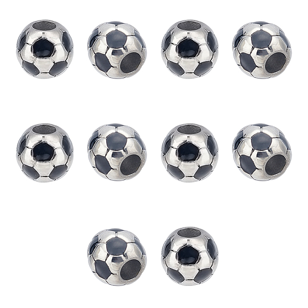 PandaHall UNICRAFTALE 10pcs Football Beads Stainless Stee Soccer Ball European Beads Sports 5mm Large Hole Enamel Beads for Bracelet Jewelry...
PandaHall UNICRAFTALE 10pcs Football Beads Stainless Stee Soccer Ball European Beads Sports 5mm Large Hole Enamel Beads for Bracelet Jewelry...