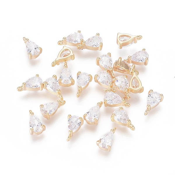 PandaHall Real 18K Gold Plated Brass Charms, with Cubic Zirconia, Teardrop, Clear, 8.5x5.5x3.5mm, Hole: 1mm Brass+Cubic Zirconia Teardrop...
PandaHall Real 18K Gold Plated Brass Charms, with Cubic Zirconia, Teardrop, Clear, 8.5x5.5x3.5mm, Hole: 1mm Brass+Cubic Zirconia Teardrop...