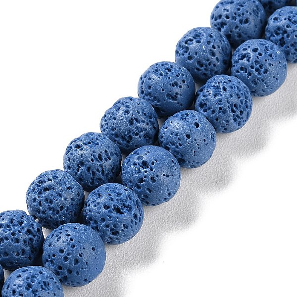 PandaHall Synthetic Lava Rock Dyed Beads Strands, Round, Royal Blue, 10mm, Hole: 1mm, about 41pcs/strand, 15.20''(38.6cm) Lava Rock Round
PandaHall Synthetic Lava Rock Dyed Beads Strands, Round, Royal Blue, 10mm, Hole: 1mm, about 41pcs/strand, 15.20''(38.6cm) Lava Rock Round