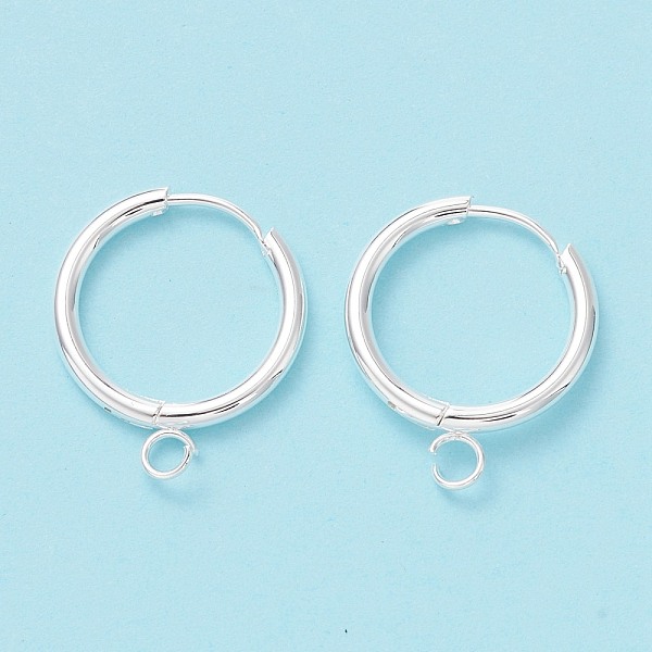 PandaHall 201 Stainless Steel Huggie Hoop Earring Findings, with Horizontal Loop and 316 Surgical Stainless Steel Pin, Silver, 22x18x3mm...
PandaHall 201 Stainless Steel Huggie Hoop Earring Findings, with Horizontal Loop and 316 Surgical Stainless Steel Pin, Silver, 22x18x3mm...