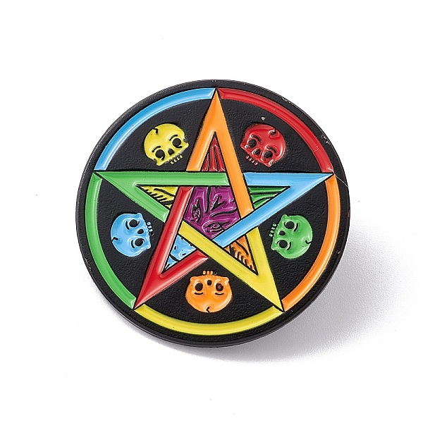 PandaHall Rainbow Color Pride Flag Star & Skull Enamel Pin, Electrophoresis Black Alloy Brooch for Backpack Clothes, Colorful, 30x1.5mm...
PandaHall Rainbow Color Pride Flag Star & Skull Enamel Pin, Electrophoresis Black Alloy Brooch for Backpack Clothes, Colorful, 30x1.5mm...