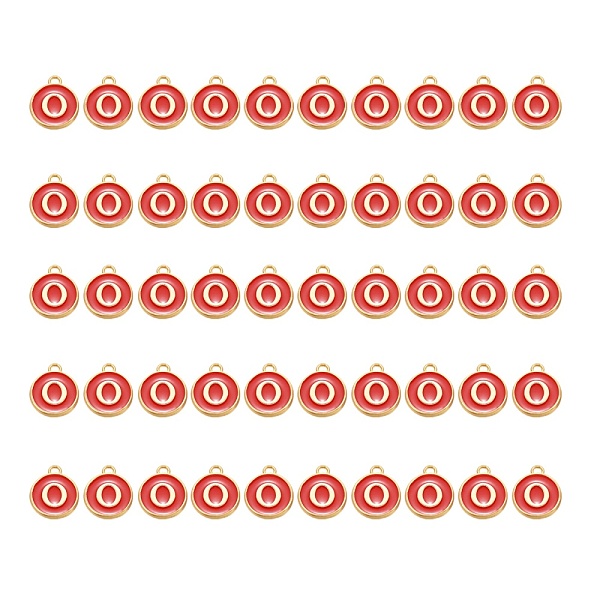 PandaHall Golden Plated Alloy Charms, with Enamel, Enamelled Sequins, Flat Round, Red, Letter.O, 14x12x2mm, Hole: 1.5mm, 50pcs/Box...
PandaHall Golden Plated Alloy Charms, with Enamel, Enamelled Sequins, Flat Round, Red, Letter.O, 14x12x2mm, Hole: 1.5mm, 50pcs/Box...