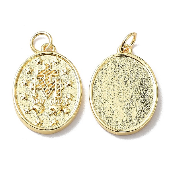 PandaHall Brass Medal Pendants, with Jump Ring, Lead Free & Cadmium Free, Oval Charm, Real 18K Gold Plated, 20.5x14.5x2mm, Hole: 3.6mm Brass...
PandaHall Brass Medal Pendants, with Jump Ring, Lead Free & Cadmium Free, Oval Charm, Real 18K Gold Plated, 20.5x14.5x2mm, Hole: 3.6mm Brass...