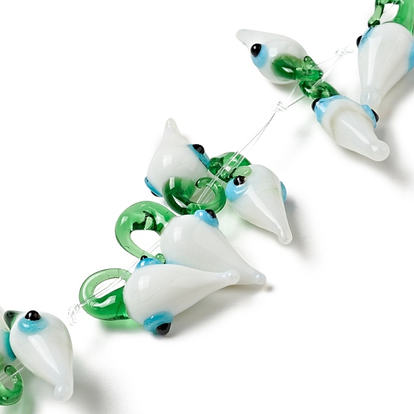 PandaHall Handmade Lampwork Beads Strand, Teardrop with Evil Eye, White, 30x10x11mm, Hole: 5x4mm, about 20pcs/strand, 8.66 inch(22cm)...
PandaHall Handmade Lampwork Beads Strand, Teardrop with Evil Eye, White, 30x10x11mm, Hole: 5x4mm, about 20pcs/strand, 8.66 inch(22cm)...