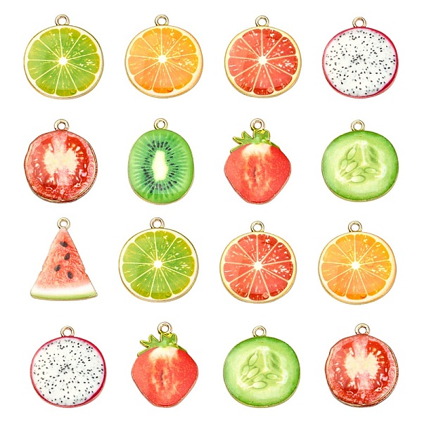 PandaHall 45Pcs 9 Styles Light Gold Alloy Enamel Pendants, Cadmium Free & Nickel Free & Lead Free, Fruit Slice, Green, 26x19x2mm, Hole...
PandaHall 45Pcs 9 Styles Light Gold Alloy Enamel Pendants, Cadmium Free & Nickel Free & Lead Free, Fruit Slice, Green, 26x19x2mm, Hole...