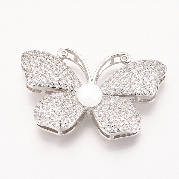 PandaHall Brass Micro Pave Cubic Zirconia Pendants, Multi-strand Links, Butterfly, Platinum, Creamy White, 31.5x47.5x9mm, Hole: 4~8x1~2mm...
PandaHall Brass Micro Pave Cubic Zirconia Pendants, Multi-strand Links, Butterfly, Platinum, Creamy White, 31.5x47.5x9mm, Hole: 4~8x1~2mm...