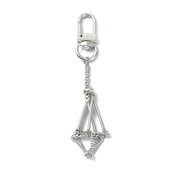 PandaHall 304 Stainless Steel Empty Stone Holder Pouch Pendant Decorations, with Alloy Swivel Clasps, Stainless Steel Color, 9.85cm...
PandaHall 304 Stainless Steel Empty Stone Holder Pouch Pendant Decorations, with Alloy Swivel Clasps, Stainless Steel Color, 9.85cm...