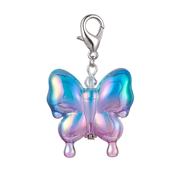 PandaHall Acrylic Butterfly Pendant Decorations, with Zinc Alloy Lobster Claw Clasps, Royal Blue, 58mm Acrylic Butterfly
PandaHall Acrylic Butterfly Pendant Decorations, with Zinc Alloy Lobster Claw Clasps, Royal Blue, 58mm Acrylic Butterfly