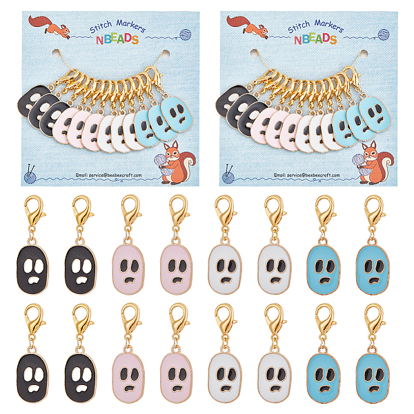 PandaHall 24 Pcs Skull Stitch Markers, Enamel Alloy Crochet Stitch Marker Charms Lobster Claw Clasps Locking Stitch Marker for Knitting..., Multicolor
PandaHall 24 Pcs Skull Stitch Markers, Enamel Alloy Crochet Stitch Marker Charms Lobster Claw Clasps Locking Stitch Marker for Knitting..., Multicolor