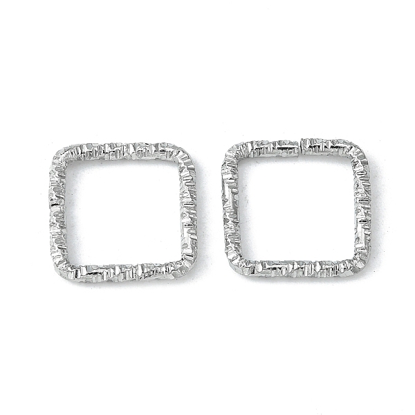 PandaHall Iron Jump Rings, Twisted Lines Rings, Square, Platinum, 13x13x1.5mm, about 990~1000pcs/bag Iron Square
PandaHall Iron Jump Rings, Twisted Lines Rings, Square, Platinum, 13x13x1.5mm, about 990~1000pcs/bag Iron Square