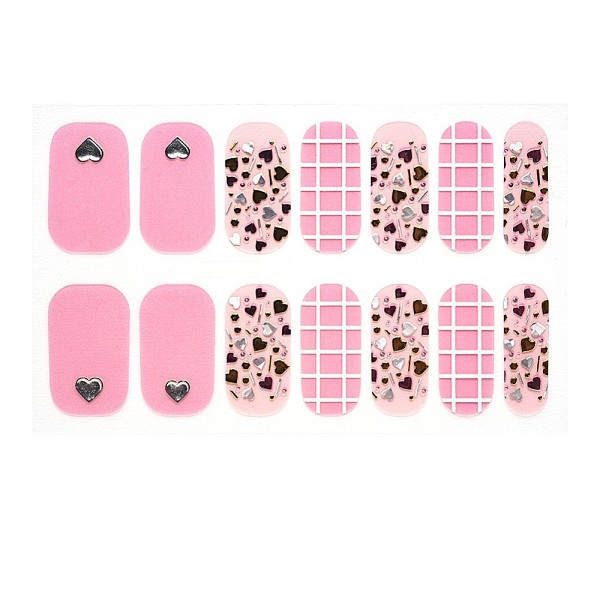 PandaHall Full Cover Nombre Nail Stickers, Self-Adhesive, for Nail Tips Decorations, Pink, 24x8mm, 14pcs/sheet Paper Heart Pink
PandaHall Full Cover Nombre Nail Stickers, Self-Adhesive, for Nail Tips Decorations, Pink, 24x8mm, 14pcs/sheet Paper Heart Pink