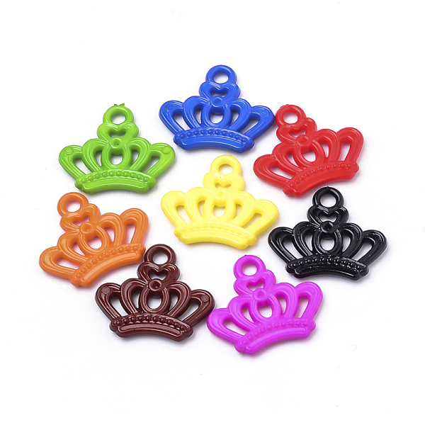 PandaHall Opaque Acrylic Pendants, Crown, Mixed Color, 21x23.5x3mm, Hole: 3mm, about 890pcs/500g Acrylic Crown Multicolor
PandaHall Opaque Acrylic Pendants, Crown, Mixed Color, 21x23.5x3mm, Hole: 3mm, about 890pcs/500g Acrylic Crown Multicolor