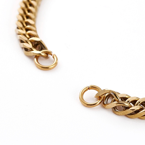 PandaHall Vacuum Plating 304 Stainless Steel Diamond Cut Curb Chains Bracelet Makings, with 304 Stainless Steel Lobster Claw Clasps, Chain...
PandaHall Vacuum Plating 304 Stainless Steel Diamond Cut Curb Chains Bracelet Makings, with 304 Stainless Steel Lobster Claw Clasps, Chain...