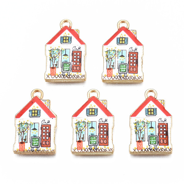 PandaHall Rack Plating Alloy Enamel Pendants, Cadmium Free & Nickel Free & Lead Free, House, Red, 21.9x13.3x2mm, Hole: 1.5mm Alloy+Enamel...
PandaHall Rack Plating Alloy Enamel Pendants, Cadmium Free & Nickel Free & Lead Free, House, Red, 21.9x13.3x2mm, Hole: 1.5mm Alloy+Enamel...