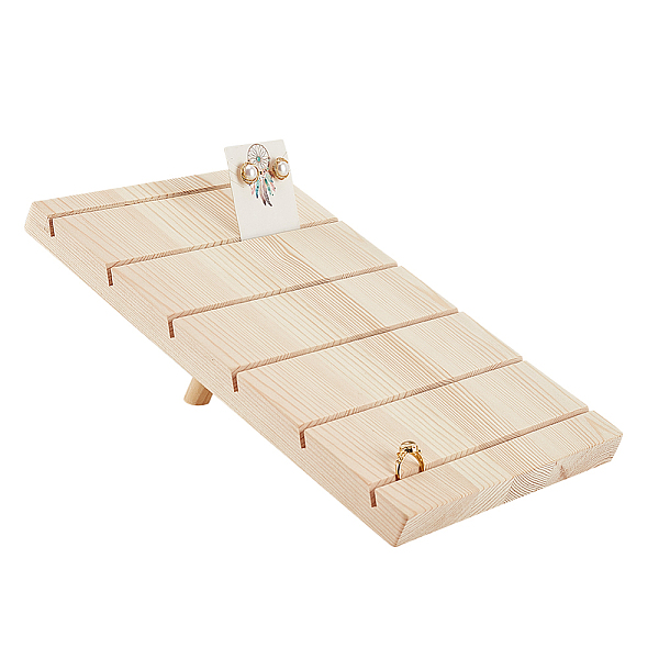 PandaHall 6-Slot Rectangle Slant Back Wood Ring Display Stands, Jewelry Organizer Holder for Ring Storage, Cornsilk, Finished Product..., Gold
PandaHall 6-Slot Rectangle Slant Back Wood Ring Display Stands, Jewelry Organizer Holder for Ring Storage, Cornsilk, Finished Product..., Gold