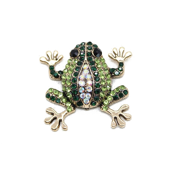 PandaHall Alloy Rhinestone Cabochons, for Brooch, Golden, Frog, Peridot, 40x42mm Alloy+Rhinestone Frog Green
PandaHall Alloy Rhinestone Cabochons, for Brooch, Golden, Frog, Peridot, 40x42mm Alloy+Rhinestone Frog Green