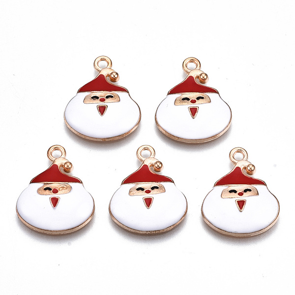 PandaHall Alloy Enamel Pendants, Christmas, Cadmium Free & Lead Free, Santa Claus, Light Gold, White, 20x16.5x3.5mm, Hole: 1.8mm...
PandaHall Alloy Enamel Pendants, Christmas, Cadmium Free & Lead Free, Santa Claus, Light Gold, White, 20x16.5x3.5mm, Hole: 1.8mm...