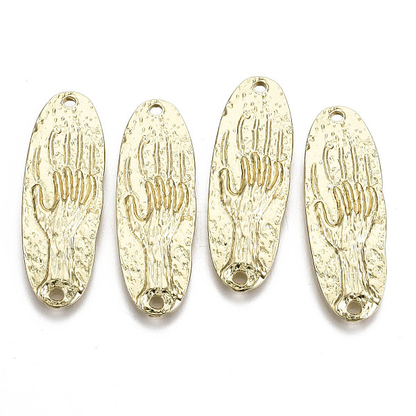 PandaHall Alloy Links Connectors, Oval with Hand, Cadmium Free & Nickel Free & Lead Free, Real 16K Gold Plated, 33.5x11.5x3mm, Hole: 1.6mm...
PandaHall Alloy Links Connectors, Oval with Hand, Cadmium Free & Nickel Free & Lead Free, Real 16K Gold Plated, 33.5x11.5x3mm, Hole: 1.6mm...