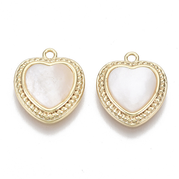 PandaHall Natural Shell Charms, with Brass Findings, Heart, Real 18K Gold Plated, Nickel Free, Seashell Color, 14x12x3.5mm, Hole: 1.2mm...
PandaHall Natural Shell Charms, with Brass Findings, Heart, Real 18K Gold Plated, Nickel Free, Seashell Color, 14x12x3.5mm, Hole: 1.2mm...