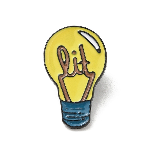 PandaHall Cartoon Style Light Bulb Enamel Pins, Black Alloy Brooch for Backpack Clothes, Yellow, 24x15x2mm Alloy+Enamel Others Yellow
PandaHall Cartoon Style Light Bulb Enamel Pins, Black Alloy Brooch for Backpack Clothes, Yellow, 24x15x2mm Alloy+Enamel Others Yellow