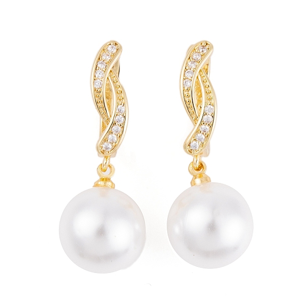 PandaHall Rack Plating Brass Clear Cubic Zirconia ABS Pearl Earrings, Cadmium Free & Lead Free, Long-Lasting Plated, Round, Hoop Earrings..., White
PandaHall Rack Plating Brass Clear Cubic Zirconia ABS Pearl Earrings, Cadmium Free & Lead Free, Long-Lasting Plated, Round, Hoop Earrings..., White