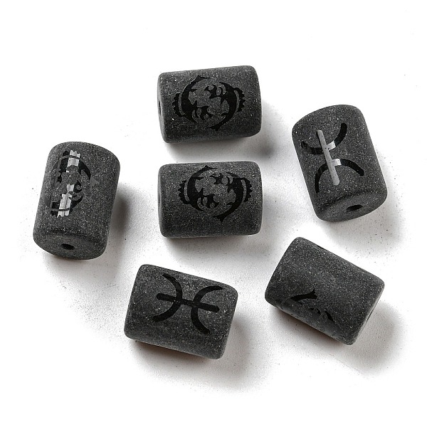 PandaHall 20Pcs Frosted Glass Beads, Black, Column with Constellation, Pisces, 13.7x10mm, Hole: 1.5mm Glass Pisces Black
PandaHall 20Pcs Frosted Glass Beads, Black, Column with Constellation, Pisces, 13.7x10mm, Hole: 1.5mm Glass Pisces Black