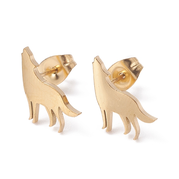 PandaHall Wolf 304 Stainless Steel Stud Earrings for Women, Golden, 11x11mm, Pin: 0.7mm 304 Stainless Steel Dog
PandaHall Wolf 304 Stainless Steel Stud Earrings for Women, Golden, 11x11mm, Pin: 0.7mm 304 Stainless Steel Dog