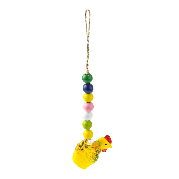 PandaHall Easter Theme Plastic Rooster Pendant Decorations, with Hemp Rope & Wooden Beads, Yellow, 240mm Plastic Rooster Yellow
PandaHall Easter Theme Plastic Rooster Pendant Decorations, with Hemp Rope & Wooden Beads, Yellow, 240mm Plastic Rooster Yellow