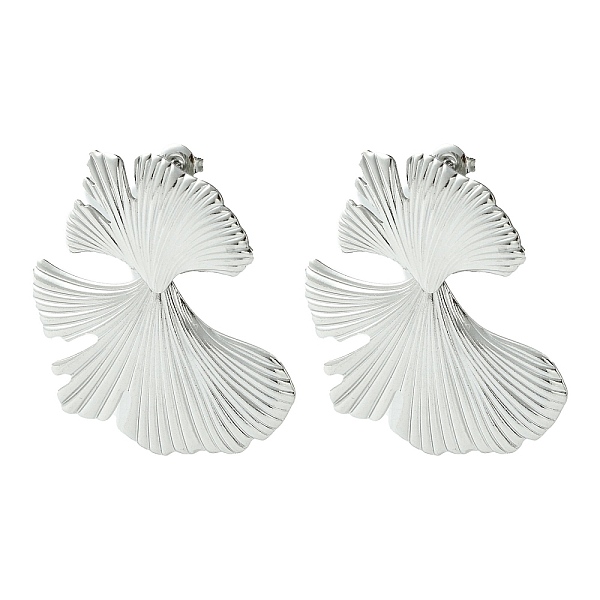 PandaHall 304 Stainless Steel Dangle Stud Earrings, Gingko Leaf, Stainless Steel Color, 48x45.5mm 304 Stainless Steel Leaf
PandaHall 304 Stainless Steel Dangle Stud Earrings, Gingko Leaf, Stainless Steel Color, 48x45.5mm 304 Stainless Steel Leaf