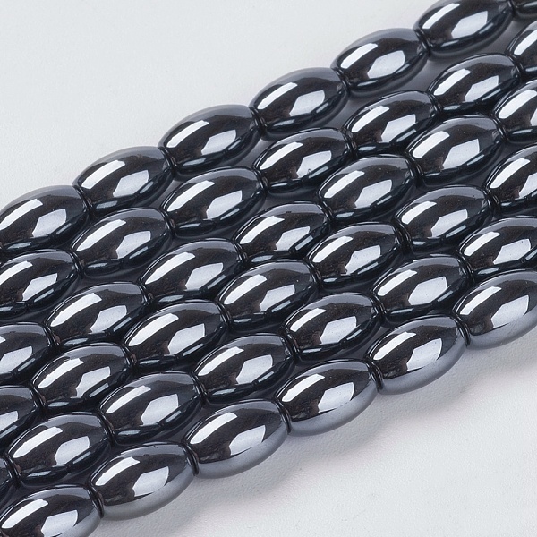 PandaHall Non-magnetic Synthetic Hematite Beads Strands, Oval, Black, Size: about 5mm in diameter, 8mm long, hole: 1mm, about 45pcs/strand...
PandaHall Non-magnetic Synthetic Hematite Beads Strands, Oval, Black, Size: about 5mm in diameter, 8mm long, hole: 1mm, about 45pcs/strand...