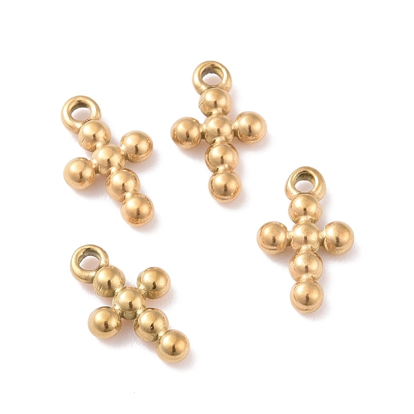 PandaHall Ion Plating(IP) 304 Stainless Steel Charms, Cross, Golden, 12.5x7.5x2mm, Hole: 1.2mm 304 Stainless Steel Cross
PandaHall Ion Plating(IP) 304 Stainless Steel Charms, Cross, Golden, 12.5x7.5x2mm, Hole: 1.2mm 304 Stainless Steel Cross