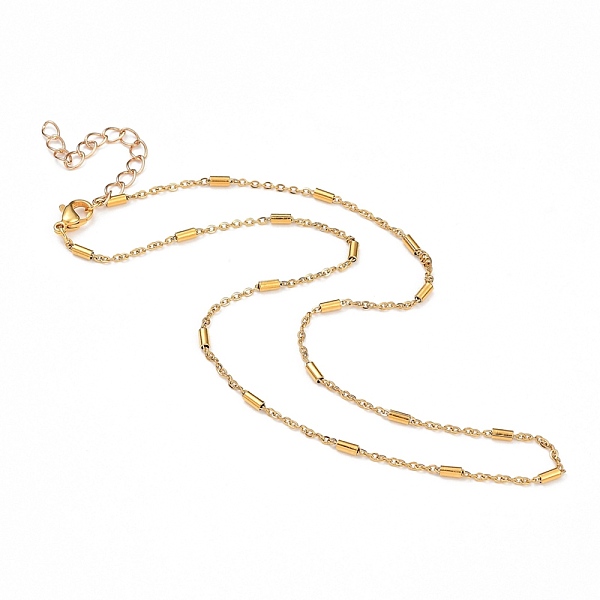 PandaHall 304 Stainless Steel Link Chains Necklaces, with Brass Curb chain extender, Golden, 16.10 inch(40.9cm) 304 Stainless Steel
PandaHall 304 Stainless Steel Link Chains Necklaces, with Brass Curb chain extender, Golden, 16.10 inch(40.9cm) 304 Stainless Steel